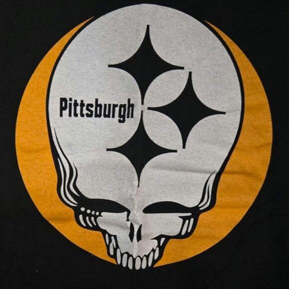 Grateful Dead Pittsburgh Steelers Tee Size Large VTG Delta Unisex - Picture 2 of 5
